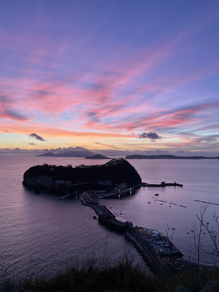 parco virgiliano tramonto